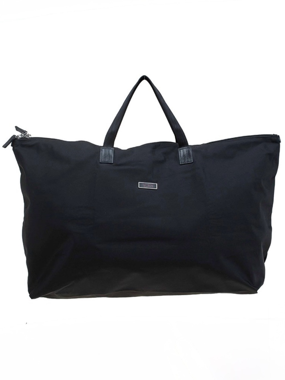 TUMI, Voyager “Just in Case” Large Black Nylon Packable Zip Tote Bag, Like New